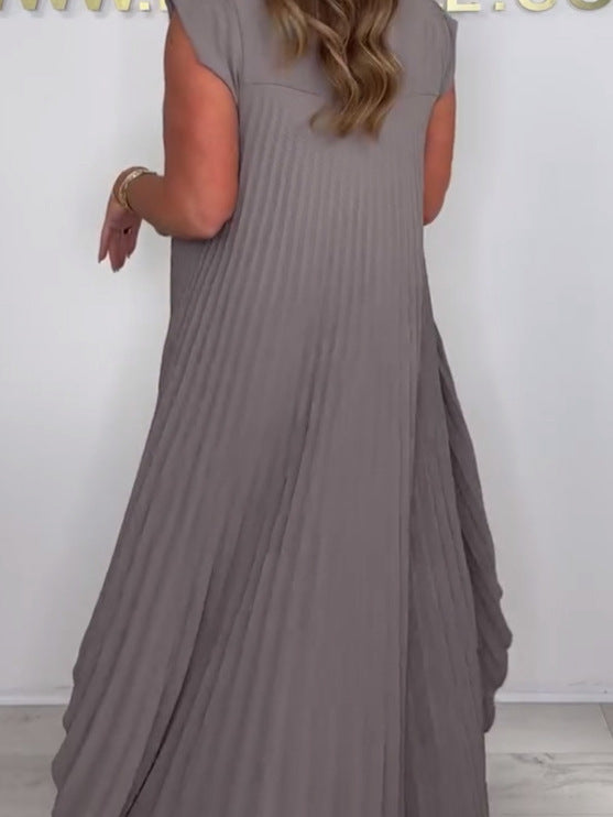 Denisse | Elegant Midi Top and Wide Leg Pants Set