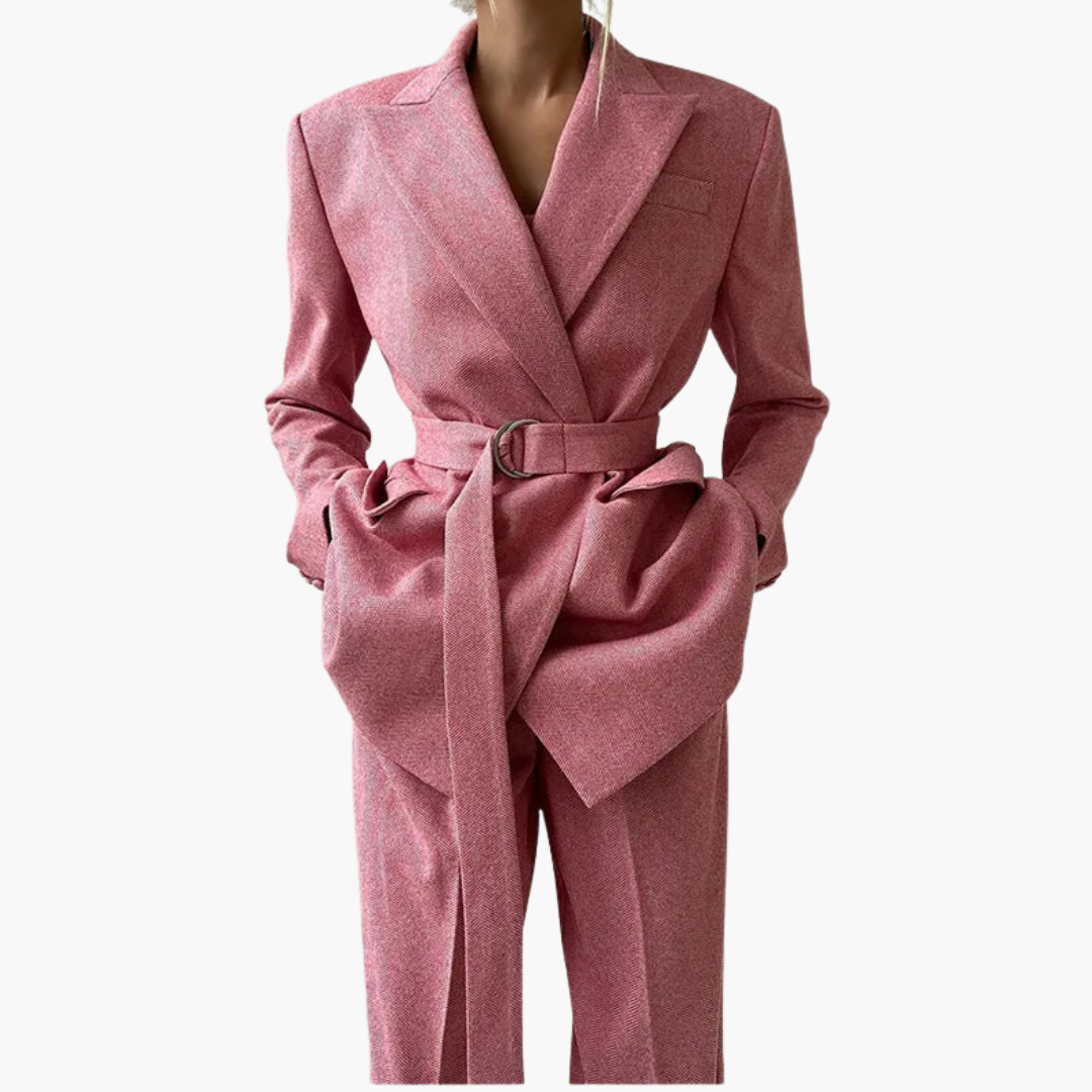 Ivory - Fishbone Crisp 3-Piece Suit
