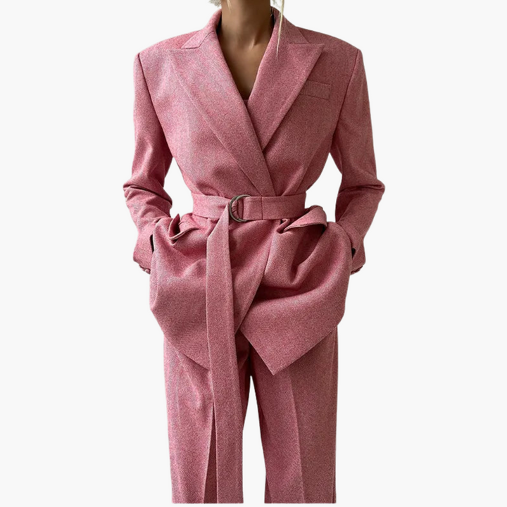 Ivory - Fishbone Crisp 3-Piece Suit