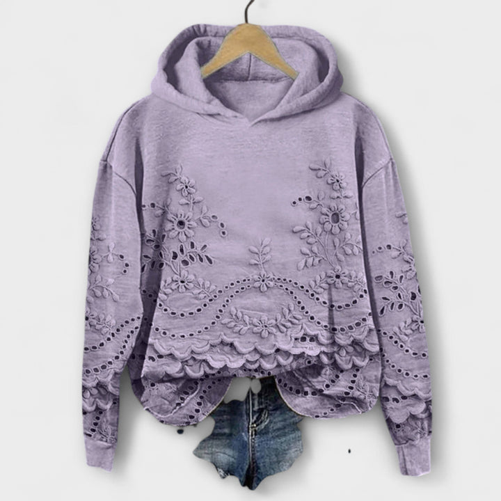 Grace – Vintage Hoodie with Floral Print