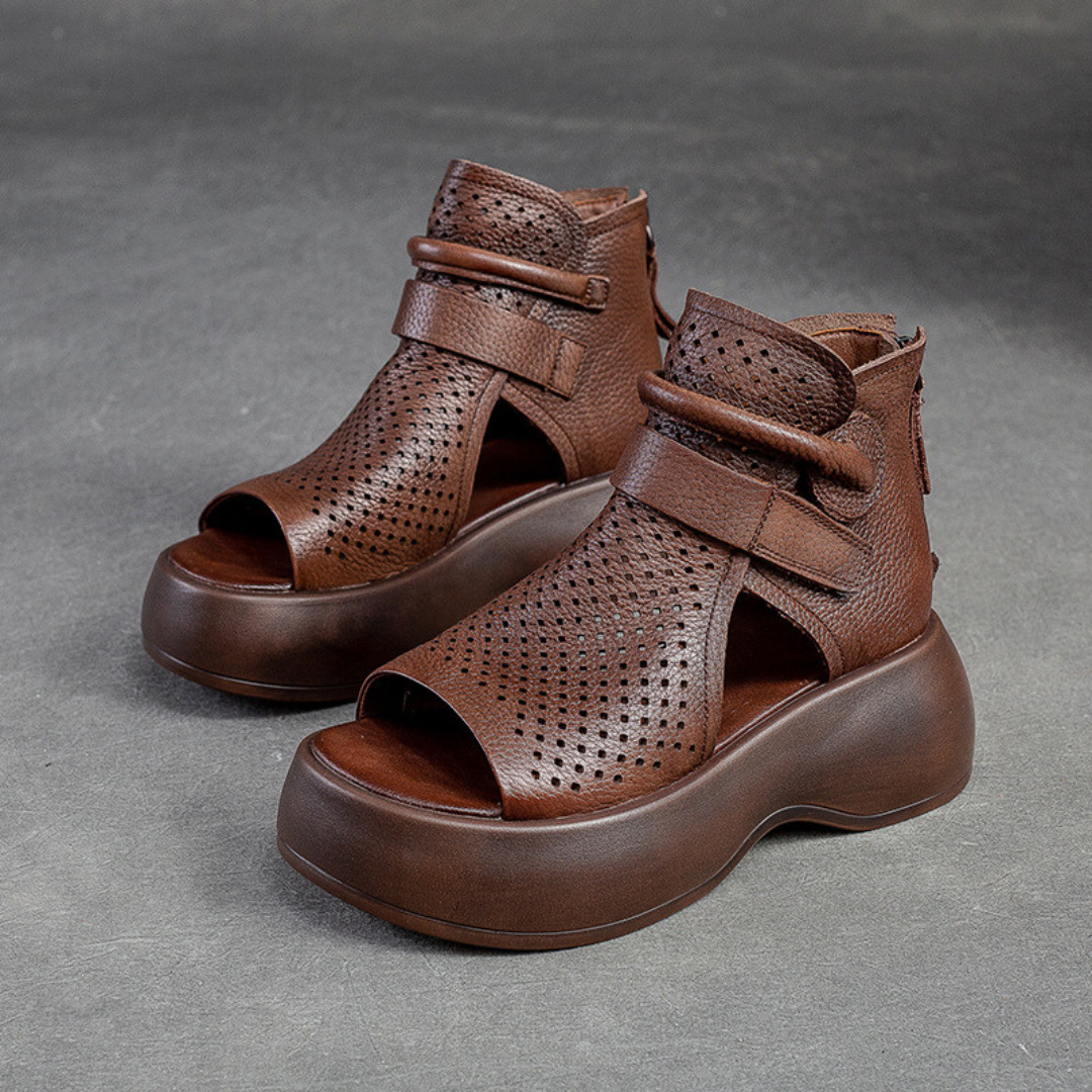 Federica™ - Leather Orthopedic Sandals