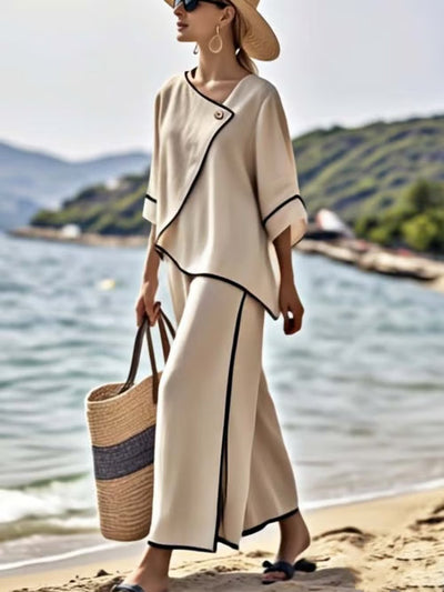 Chic linen boho set