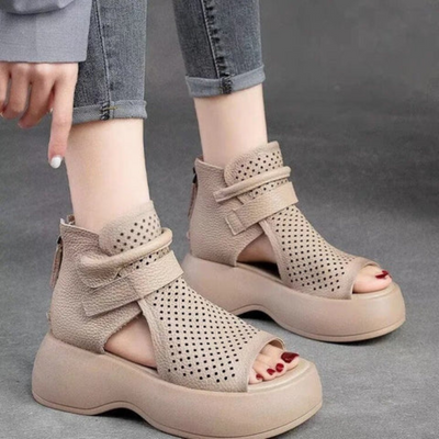 Federica™ - Leather Orthopedic Sandals