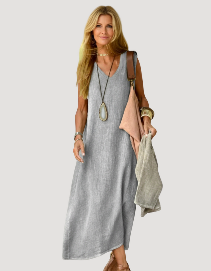 Relaxed Fit Linen Dress