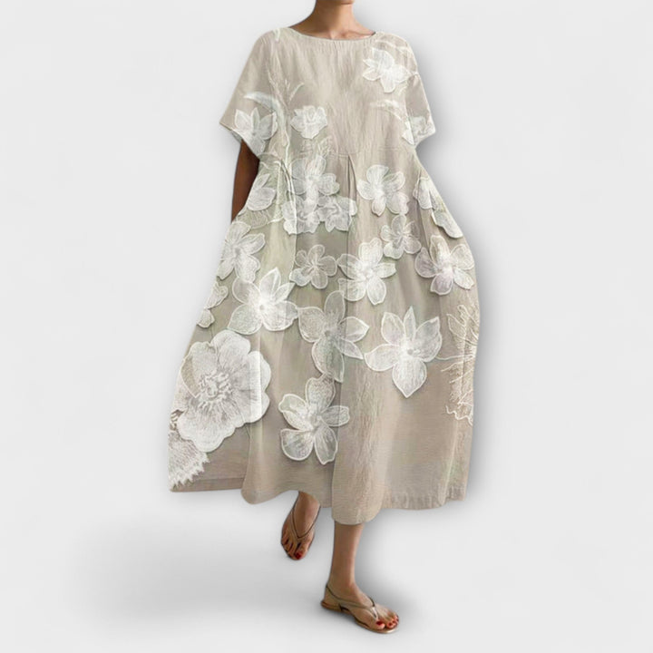 Olivia - Elegant Dress with Floral Pattern