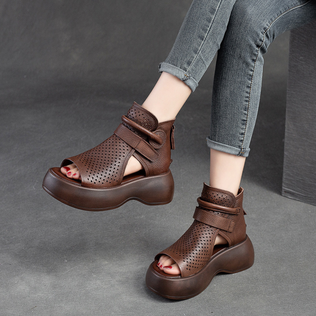 Federica™ - Leather Orthopedic Sandals