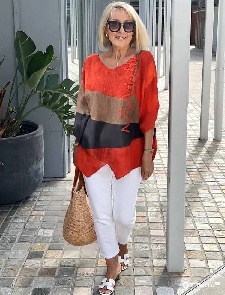 Tahlira - Long Sleeve Casual Loose Top