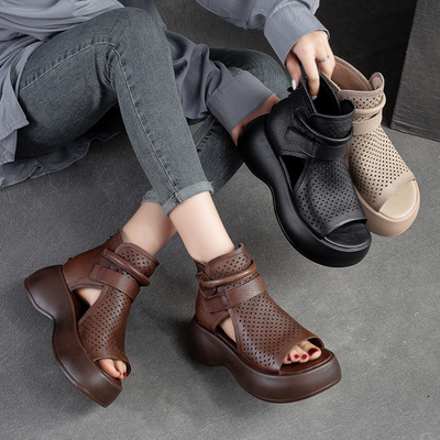 Federica™ - Leather Orthopedic Sandals