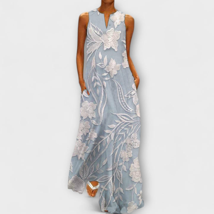 Camila - Botanical Maxi Dress with Print