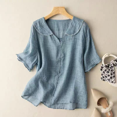 ADELE | Airy linen blouse