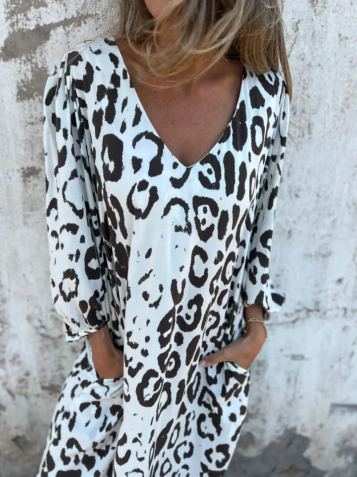 Leopard Print Summer Dress