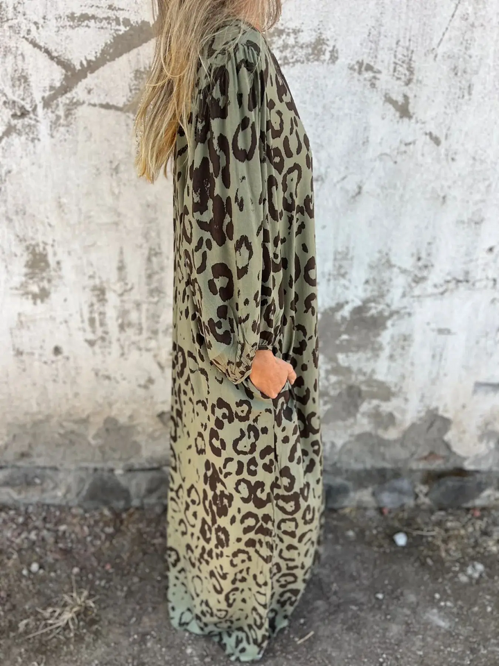 Leopard Print Summer Dress