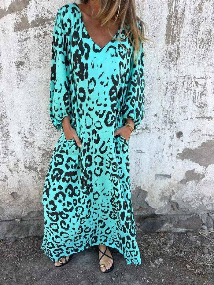 Leopard Print Summer Dress