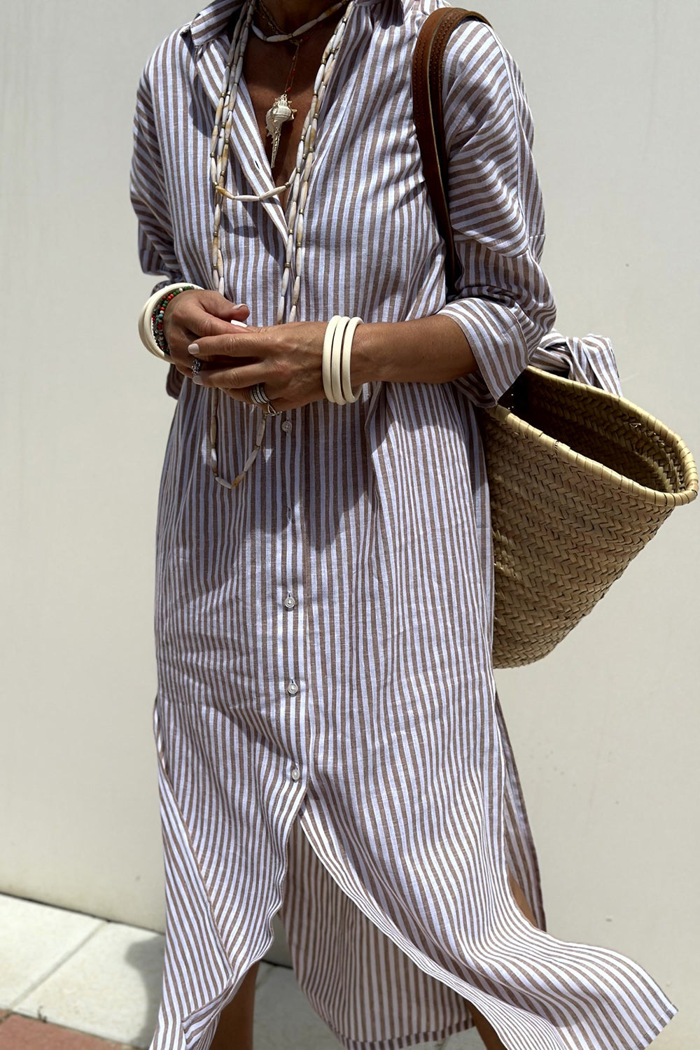 Harper Stripe Shirt Dress