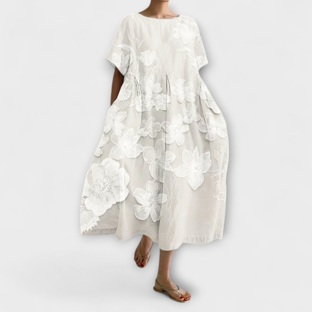 Olivia - Elegant Dress with Floral Pattern