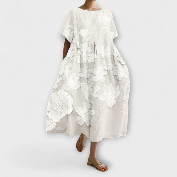 Olivia - Elegant Dress with Floral Pattern