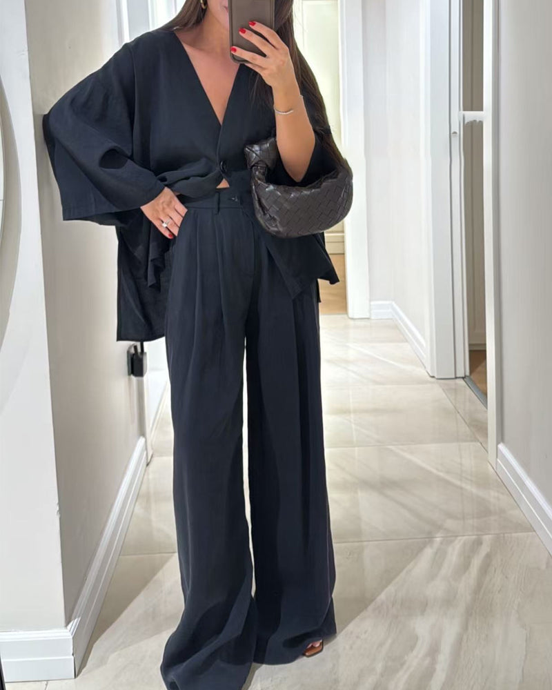 LERÁ | Casual V-Neck Set