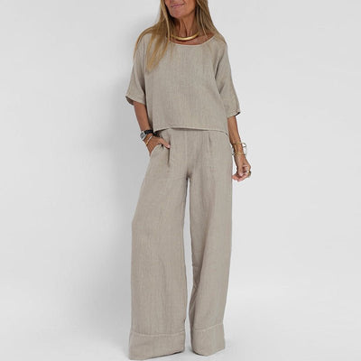 L'Aurore Linen Set by Chloé Rousseau