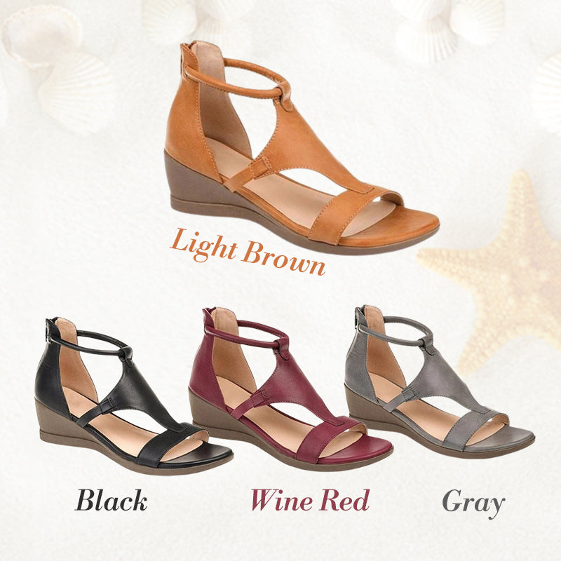 ANNE™ - Leather Heel Sandals